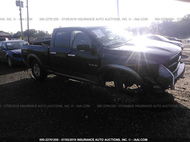 1D7RV1GP0AS225046 - 2010 DODGE RAM 1500 BLACK photo 1