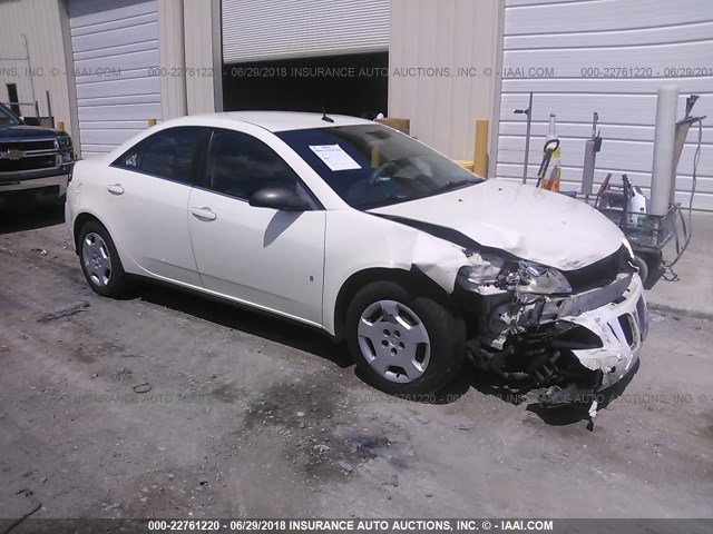 1G2ZF57B184198980 - 2008 PONTIAC G6 VALUE LEADER/BASE WHITE photo 1