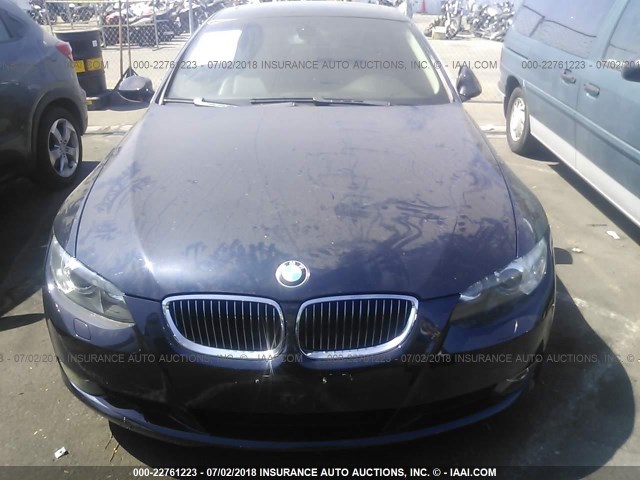 WBAWV13507PK48594 - 2007 BMW 328 I SULEV BLUE photo 6