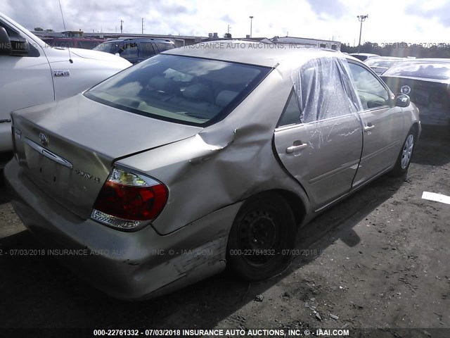 4T1BE32K15U037273 - 2005 TOYOTA CAMRY LE/XLE/SE Қоңыр фото 4