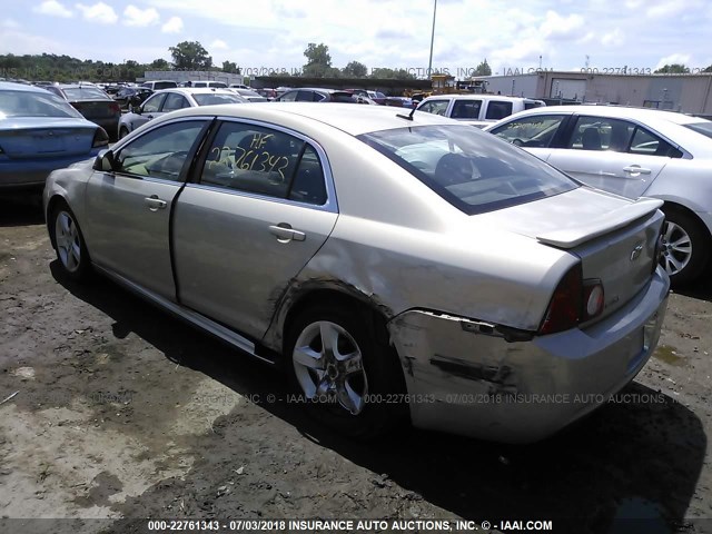1G1ZB5EB1AF262707 - 2010 CHEVROLET MALIBU LS Qızıl foto 3
