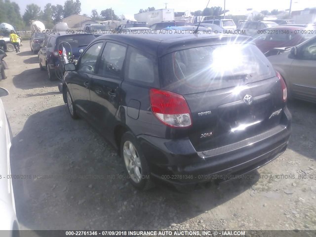 2T1KY38E33C150777 - 2003 TOYOTA COROLLA MATRIX XRS BLACK photo 3