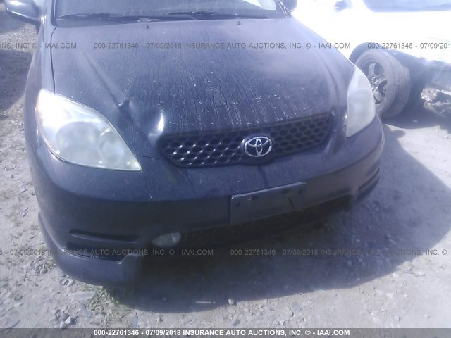 2T1KY38E33C150777 - 2003 TOYOTA COROLLA MATRIX XRS BLACK photo 6