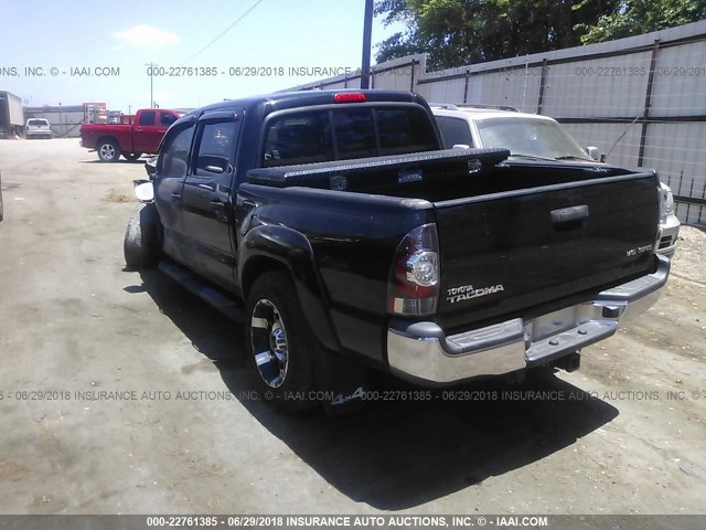 5TFLU4EN9DX079226 - 2013 TOYOTA TACOMA DOUBLE CAB შავი ფოტო 3