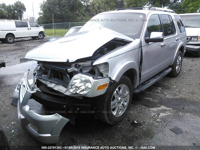 1FMEU6FE1AUA31781 - 2010 FORD EXPLORER LIMITED ვერცხლისფერი ფოტო 2