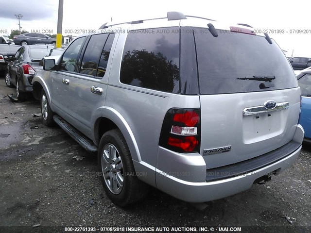 1FMEU6FE1AUA31781 - 2010 FORD EXPLORER LIMITED ვერცხლისფერი ფოტო 3