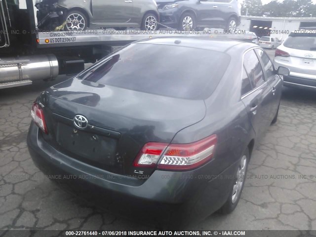 4T1BF3EK4AU526737 - 2010 TOYOTA CAMRY SE/LE/XLE GRAY photo 4