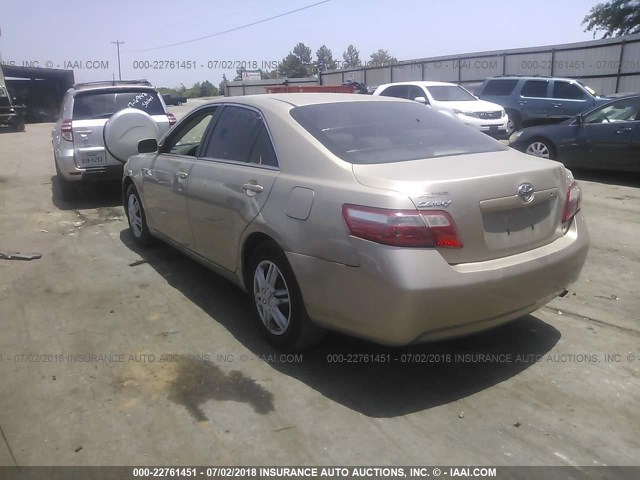 4T1BE46K37U501070 - 2007 TOYOTA CAMRY NEW GENERAT CE/LE/XLE/SE GOLD photo 3