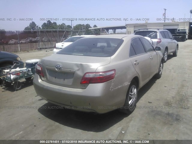 4T1BE46K37U501070 - 2007 TOYOTA CAMRY NEW GENERAT CE/LE/XLE/SE GOLD photo 4