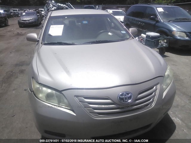 4T1BE46K37U501070 - 2007 TOYOTA CAMRY NEW GENERAT CE/LE/XLE/SE GOLD photo 6