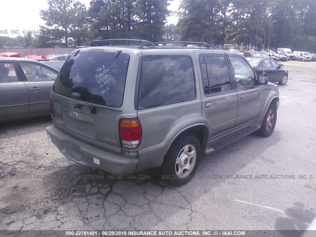1FMDU65P7YZC04182 - 2000 FORD EXPLORER LIMITED GRAY photo 4
