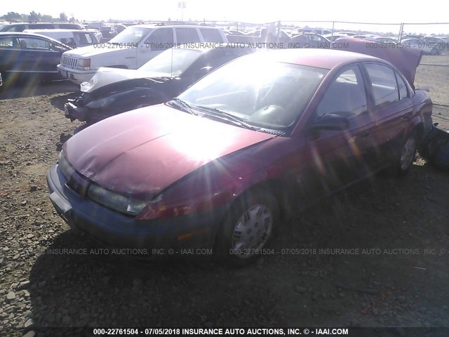 1G8ZH5286XZ154518 - 1999 SATURN SL1 MAROON photo 2