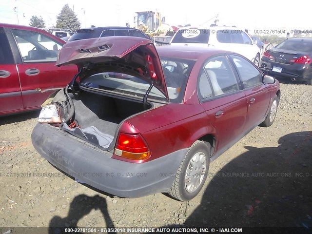 1G8ZH5286XZ154518 - 1999 SATURN SL1 MAROON photo 4