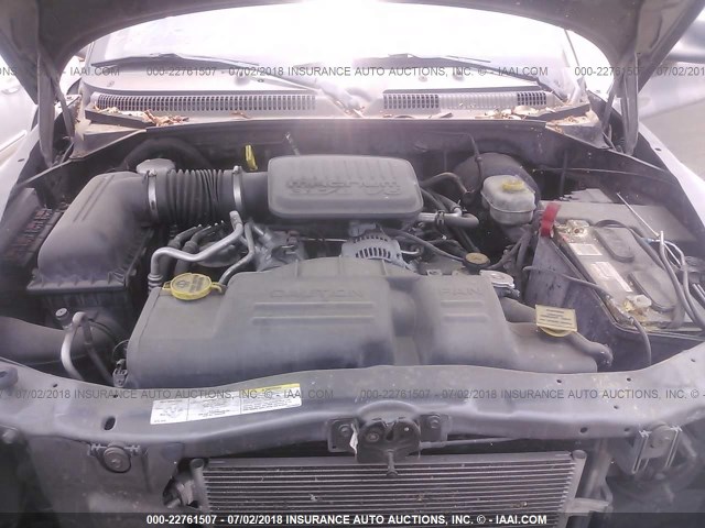 1D7GL12KX4S634779 - 2004 DODGE DAKOTA SXT GRAY photo 10