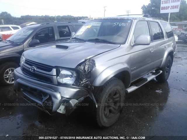 JT3HN86R920375496 - 2002 TOYOTA 4RUNNER SR5 GRAY photo 2