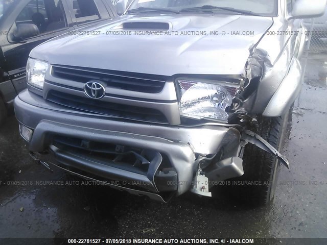 JT3HN86R920375496 - 2002 TOYOTA 4RUNNER SR5 GRAY photo 6