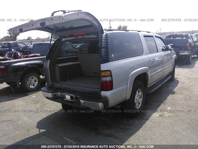1GNFK16Z34J219901 - 2004 CHEVROLET SUBURBAN K1500 ვერცხლისფერი ფოტო 4