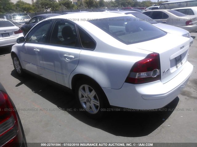 YV1MS382772269737 - 2007 VOLVO S40 2.4I WHITE photo 3