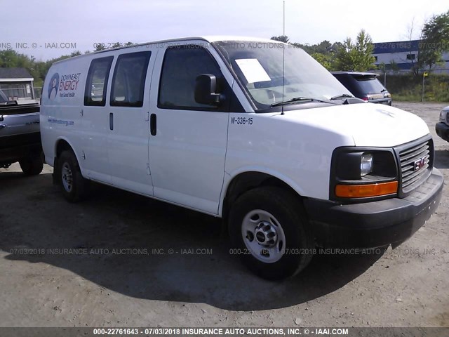 1GTZ7TCG6F1205144 - 2015 GMC SAVANA G3500 WHITE photo 1