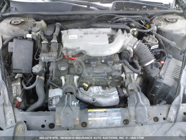 2G4WE587581147565 - 2008 BUICK LACROSSE CXS BLACK photo 10