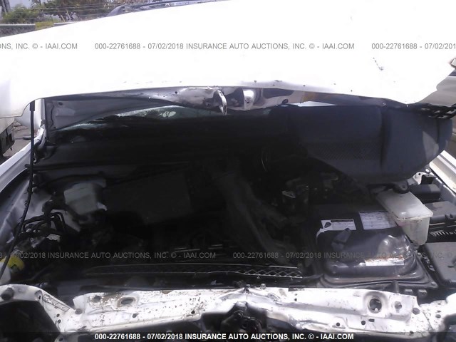 JTEDW21A960006726 - 2006 TOYOTA HIGHLANDER HYBRID WHITE photo 10