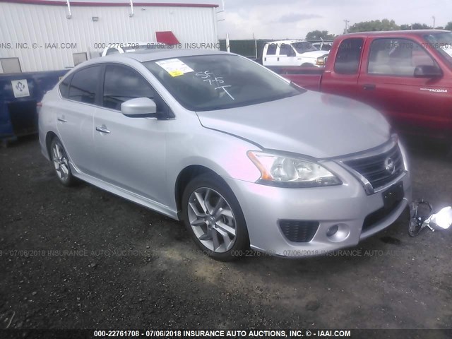 3N1AB7AP4DL748328 - 2013 NISSAN SENTRA S/SV/SR/SL SILVER photo 1