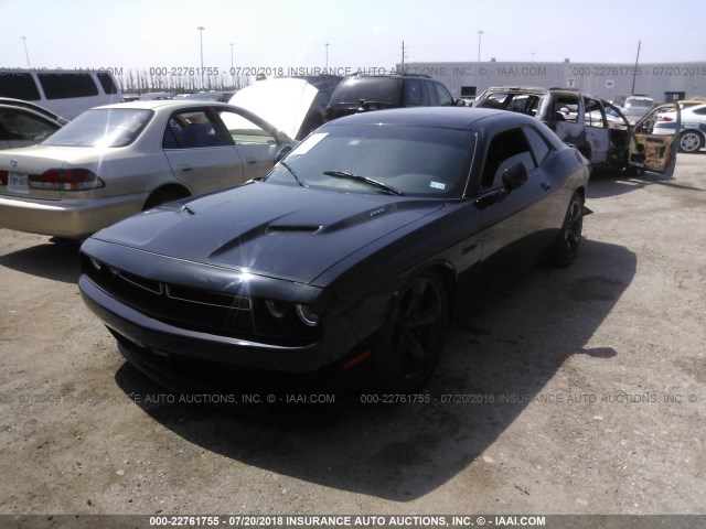 2C3CDZBT6FH718707 - 2015 DODGE CHALLENGER SXT PLUS BLACK photo 2