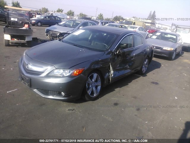 19VDE1F54EE005141 - 2014 ACURA ILX 20 PREMIUM GRAY photo 2