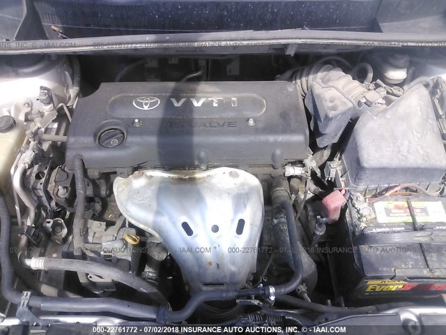 JTLKE50E681007564 - 2008 TOYOTA SCION XB SILVER photo 10