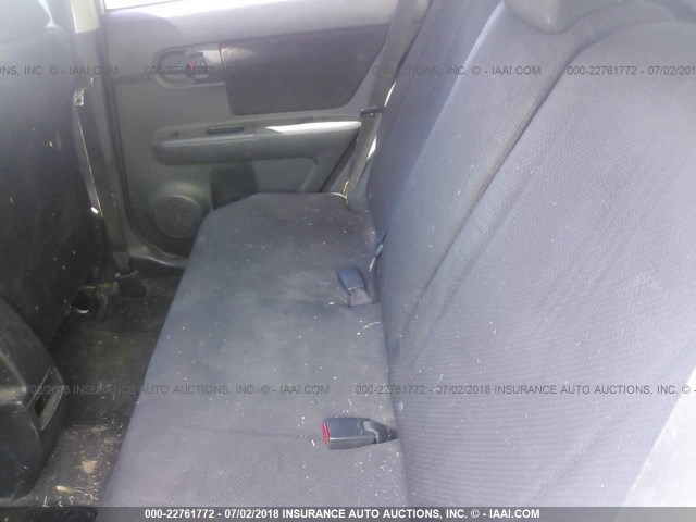 JTLKE50E681007564 - 2008 TOYOTA SCION XB SILVER photo 8