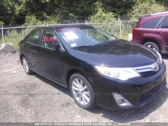 4T4BF1FK9CR235520 - 2012 TOYOTA CAMRY SE/LE/XLE BLACK photo 1