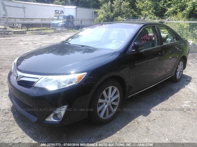 4T4BF1FK9CR235520 - 2012 TOYOTA CAMRY SE/LE/XLE BLACK photo 2