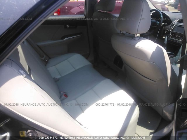 4T4BF1FK9CR235520 - 2012 TOYOTA CAMRY SE/LE/XLE BLACK photo 8