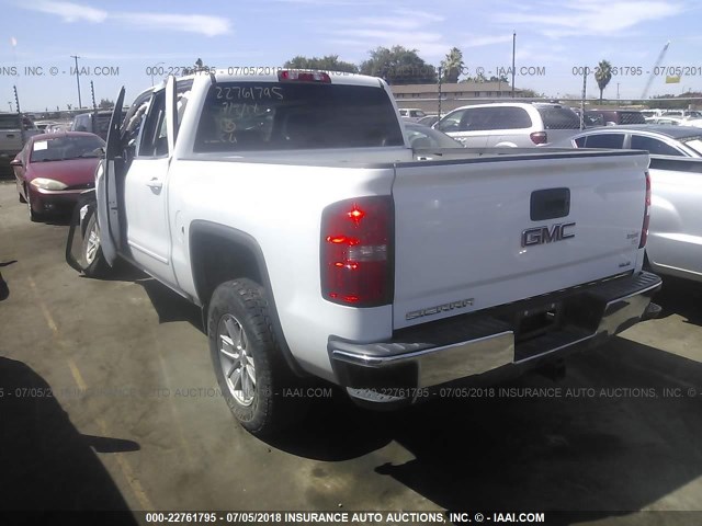 3GTU2MEC1GG157340 - 2016 GMC SIERRA K1500 SLE WHITE photo 3