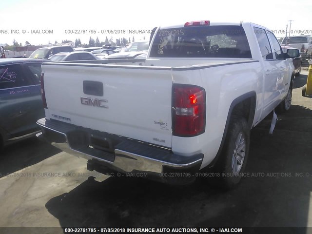 3GTU2MEC1GG157340 - 2016 GMC SIERRA K1500 SLE WHITE photo 4