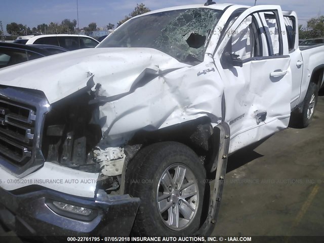 3GTU2MEC1GG157340 - 2016 GMC SIERRA K1500 SLE WHITE photo 6