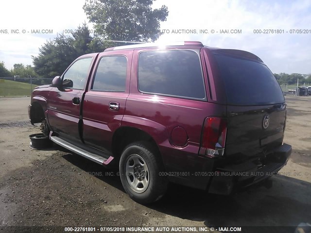 1GYEK63N44R278728 - 2004 CADILLAC ESCALADE LUXURY MAROON photo 3