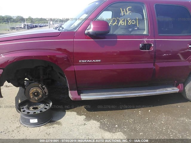 1GYEK63N44R278728 - 2004 CADILLAC ESCALADE LUXURY Tünd qırmızı foto 6