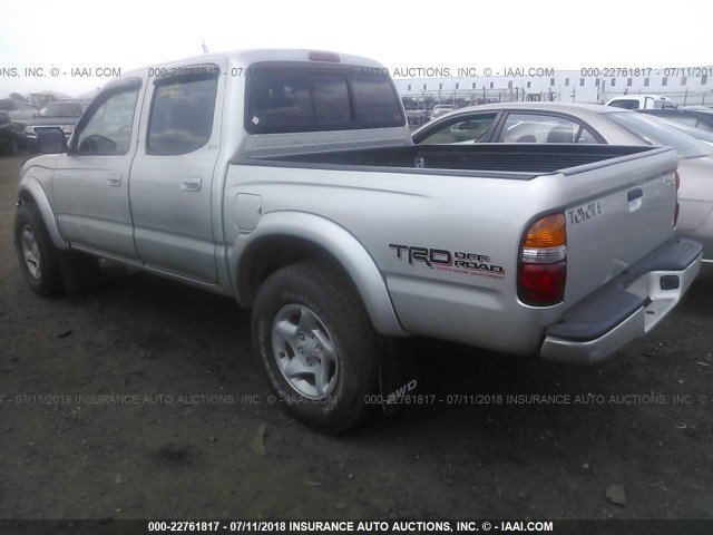 5TEHN72N74Z461028 - 2004 TOYOTA TACOMA DOUBLE CAB 棕色 照片 3
