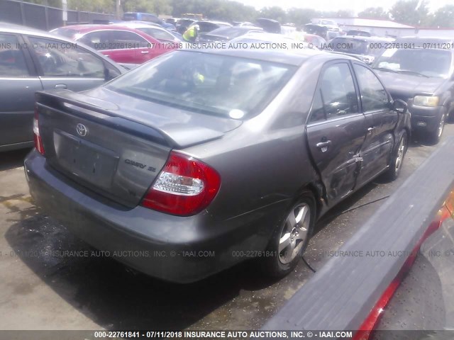 4T1BF32K73U552546 - 2003 TOYOTA CAMRY LE/XLE/SE 灰色 照片 4