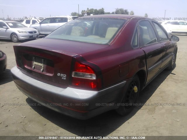 YV1TS94DX11195250 - 2001 VOLVO S80 MAROON photo 4