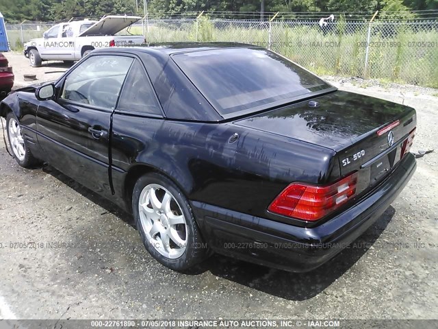 WDBFA68F7YF188168 - 2000 MERCEDES-BENZ SL 500 BLACK photo 3