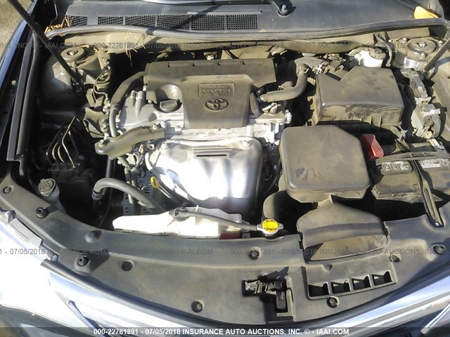 4T1BF1FK5CU588797 - 2012 TOYOTA CAMRY SE/LE/XLE BLACK photo 10