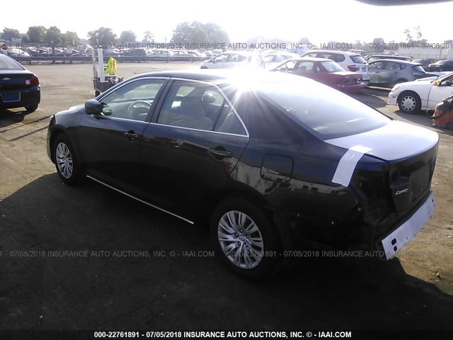4T1BF1FK5CU588797 - 2012 TOYOTA CAMRY SE/LE/XLE BLACK photo 3