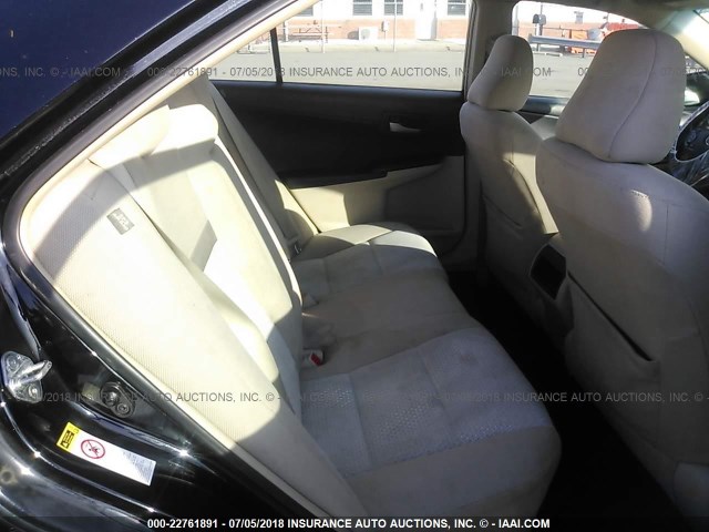 4T1BF1FK5CU588797 - 2012 TOYOTA CAMRY SE/LE/XLE BLACK photo 8