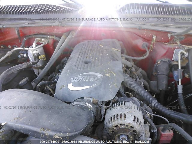 1GCHC29UX1E104737 - 2001 CHEVROLET SILVERADO C2500 HEAVY DUTY RED photo 10