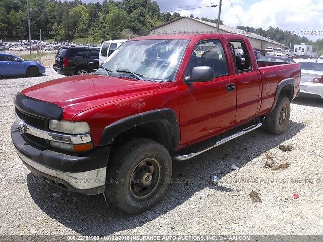 1GCHC29UX1E104737 - 2001 CHEVROLET SILVERADO C2500 HEAVY DUTY RED photo 2