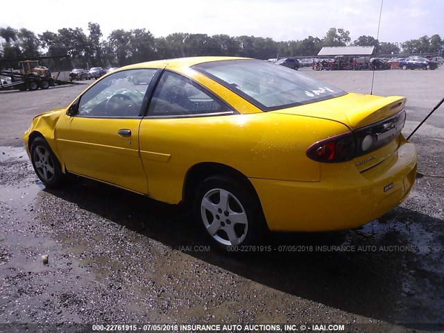 1G1JF12F037170745 - 2003 CHEVROLET CAVALIER LS YELLOW photo 3