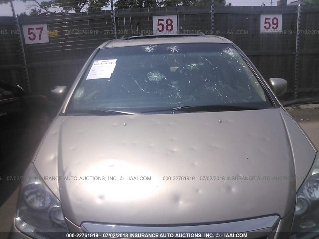 5FNRL38766B425072 - 2006 HONDA ODYSSEY EXL GOLD photo 6