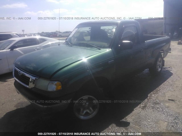 4F4YR12CXXTM05420 - 1999 MAZDA B2500 GREEN photo 2